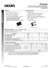 Datasheet PDU620-13 manufacturer Diodes