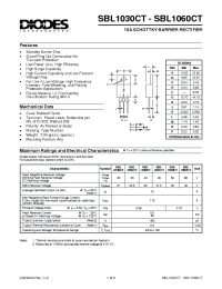 Datasheet SBL1030CT-60CT manufacturer Diodes