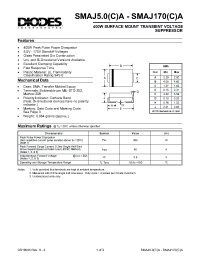 Datasheet SMAJ110A manufacturer Diodes