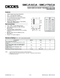 Datasheet SMCJ28CA manufacturer Diodes