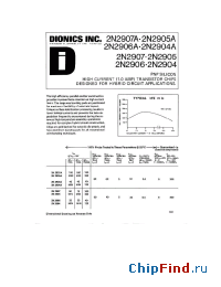 Datasheet 2N2904A manufacturer Dionics