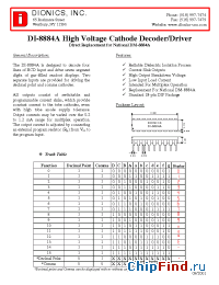Datasheet DM8884A manufacturer Dionics