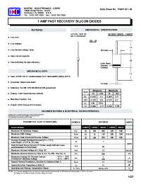 Datasheet 1N4933-1N4937 manufacturer Diotec