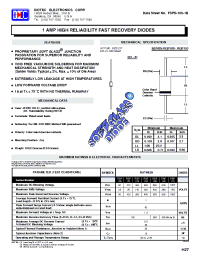 Datasheet 1N5616GP manufacturer Diotec