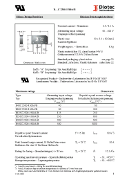Datasheet B125C2300-1500A manufacturer Diotec