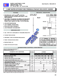Datasheet BYW100-50 manufacturer Diotec
