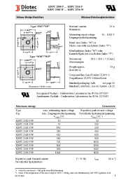 Datasheet KBPC2501W manufacturer Diotec