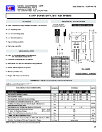 Datasheet MUR615CT manufacturer Diotec