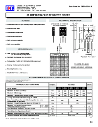 Datasheet UFR3001C-UFR3005C manufacturer Diotec