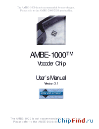 Datasheet AMBE-1000 manufacturer Digital Voice Sys