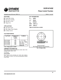Datasheet DCR1674SZ manufacturer Dynex