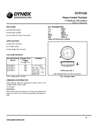 Datasheet DCR720E12 manufacturer Dynex