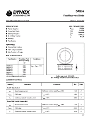 Datasheet DFB5432 manufacturer Dynex