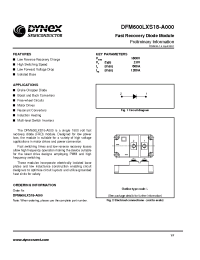 Datasheet DFM600LXS18-A000 manufacturer Dynex