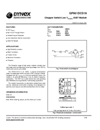 Datasheet GP801DCS18 manufacturer Dynex