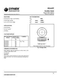 Datasheet RD43FF01 manufacturer Dynex
