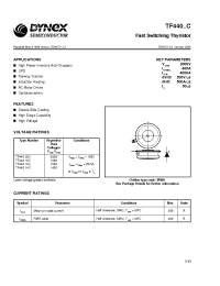 Datasheet TF44018C manufacturer Dynex