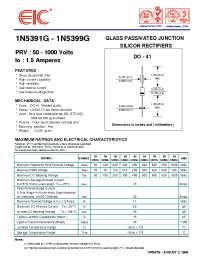Datasheet 1N5392G manufacturer EIC