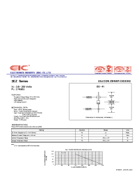 Datasheet 2EZ14D5 manufacturer EIC