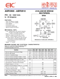 Datasheet ABR3502 manufacturer EIC
