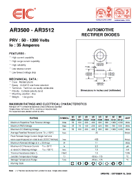 Datasheet AR3500 manufacturer EIC