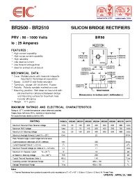 Datasheet BR2501 manufacturer EIC