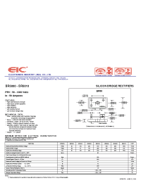 Datasheet BR5006 manufacturer EIC
