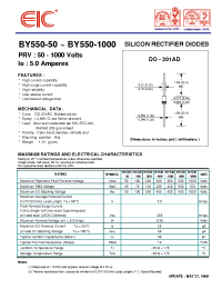 Datasheet BY550 manufacturer EIC