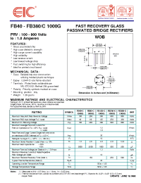 Datasheet FB40-C1000G manufacturer EIC