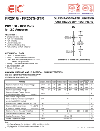 Datasheet FR204G manufacturer EIC