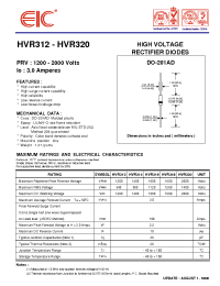 Datasheet HVR314 manufacturer EIC