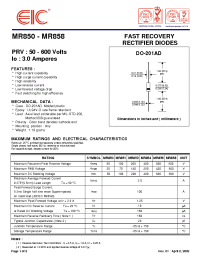 Datasheet MR850 manufacturer EIC