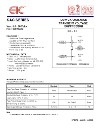 Datasheet SAC10 manufacturer EIC