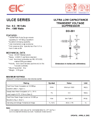 Datasheet ULCE manufacturer EIC
