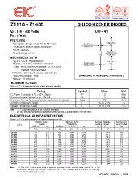 Datasheet Z1330 manufacturer EIC