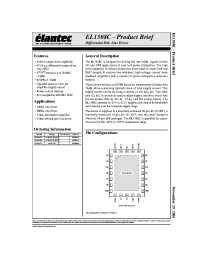Datasheet EL1508C manufacturer Elantec