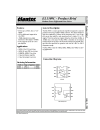 Datasheet EL1509C manufacturer Elantec