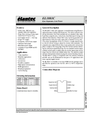 Datasheet EL1881CS-T7 manufacturer Elantec