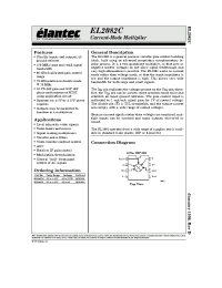 Datasheet EL2082C manufacturer Elantec