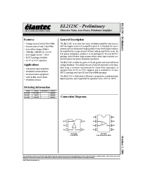 Datasheet EL2125CW manufacturer Elantec