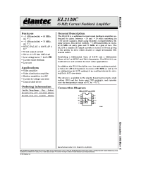 Datasheet EL2130CS manufacturer Elantec