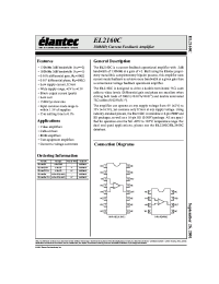 Datasheet EL2160CM manufacturer Elantec