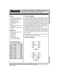 Datasheet EL2180C manufacturer Elantec