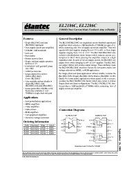 Datasheet EL2186C manufacturer Elantec