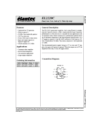 Datasheet EL2220CS manufacturer Elantec