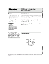 Datasheet EL2228CS-T7 manufacturer Elantec