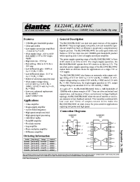 Datasheet EL2244CN/CS manufacturer Elantec