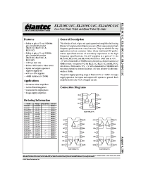Datasheet EL2310C manufacturer Elantec