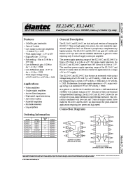 Datasheet EL2445C manufacturer Elantec