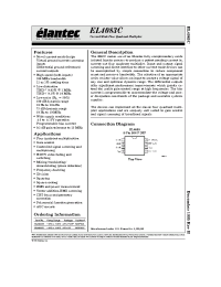 Datasheet EL4083C manufacturer Elantec